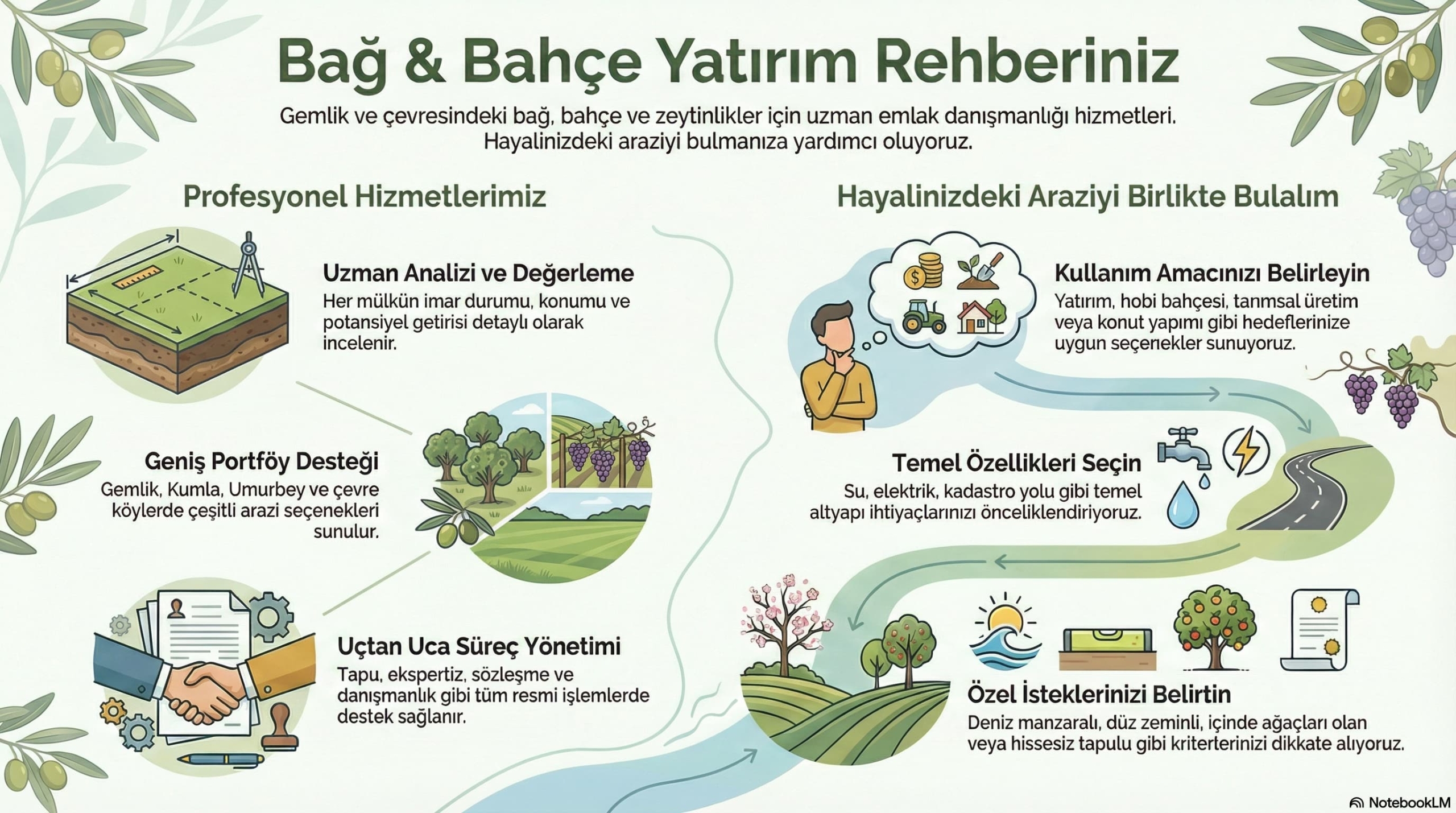 Bağ & Bahçe Alım Satım ve Kiralama Hizmetleri