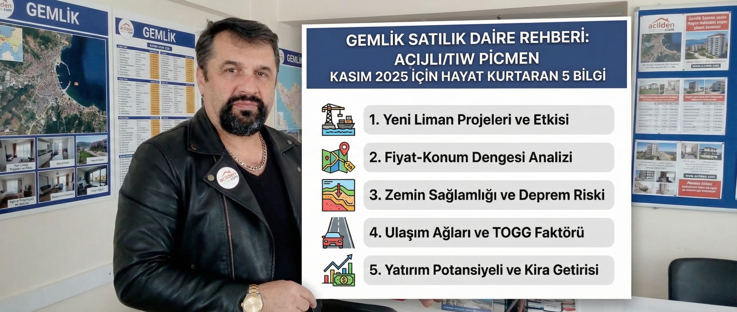 Gemlik Satılık Daire Rehberi: 2025 İçin Hayat Kurtaran 5 Bilgi
