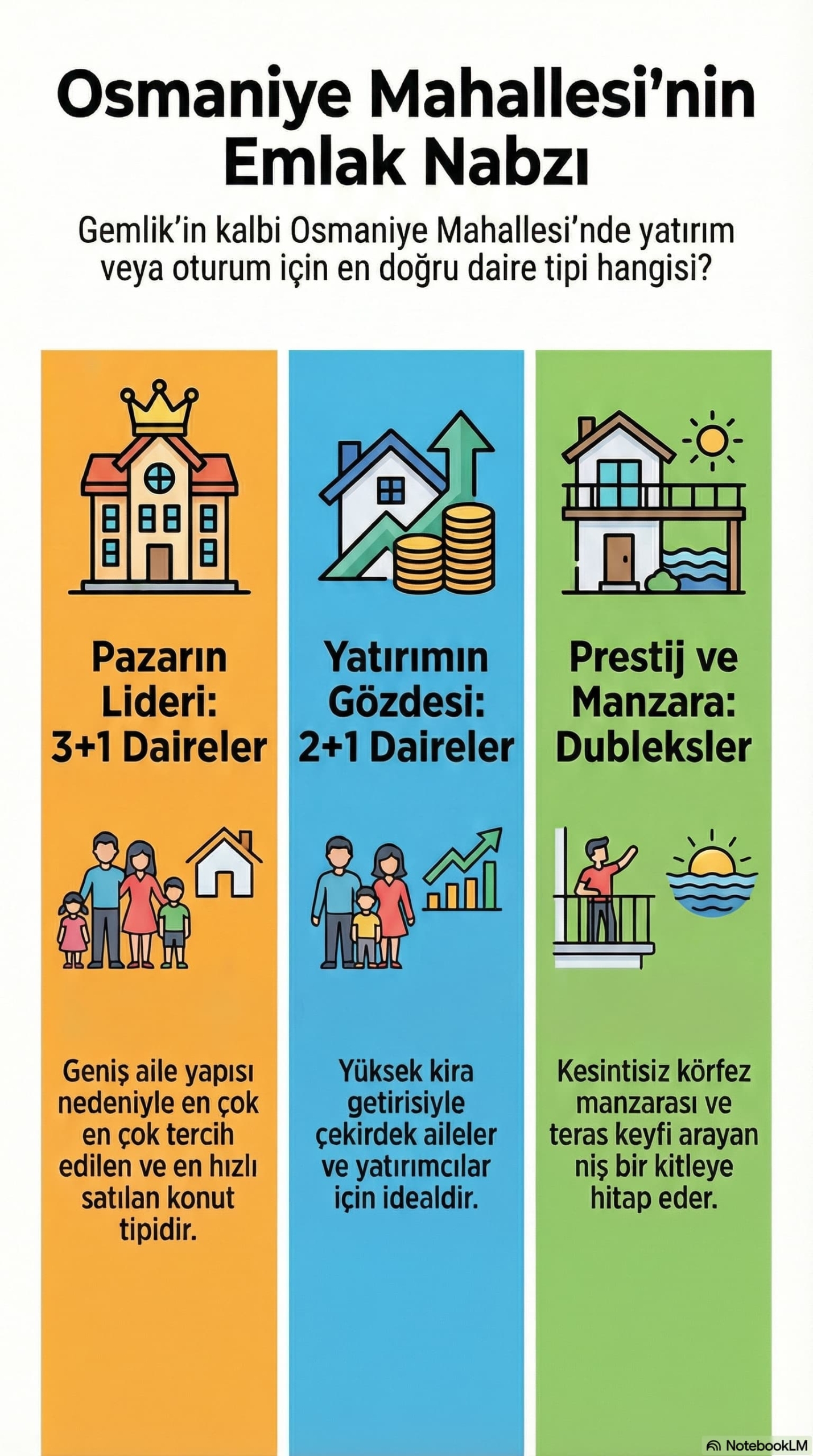 Bursa'nın Gemlik ilçesindeki Osmaniye Mahallesi'ndeki satılık daireler