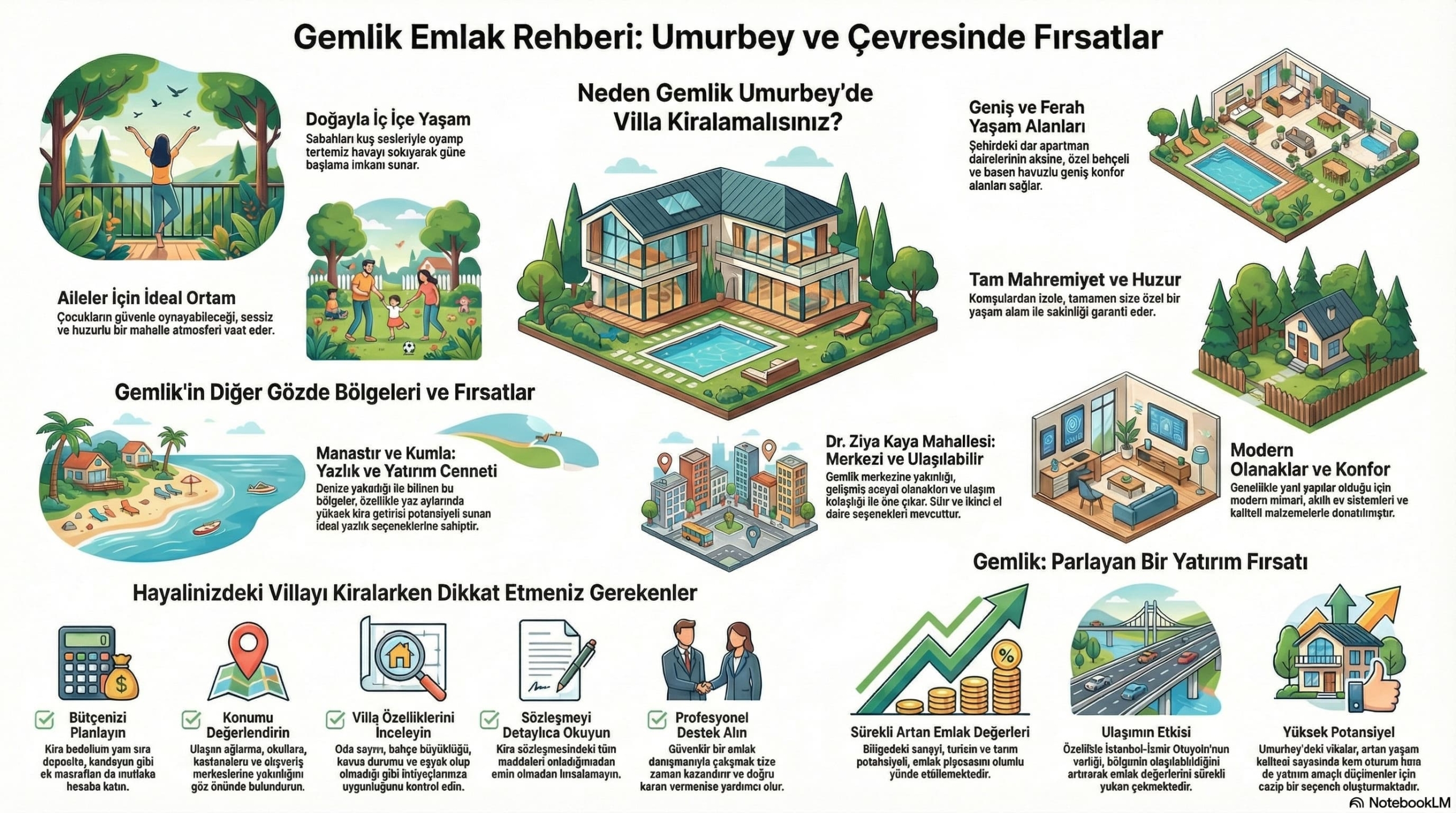 Gemlik Umurbey'de Villa Kiralama 3 Neden Umurbey'de Kiralık Müstakil Villa?
