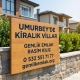 Umurbey'de Kiralık Müstakil Ev